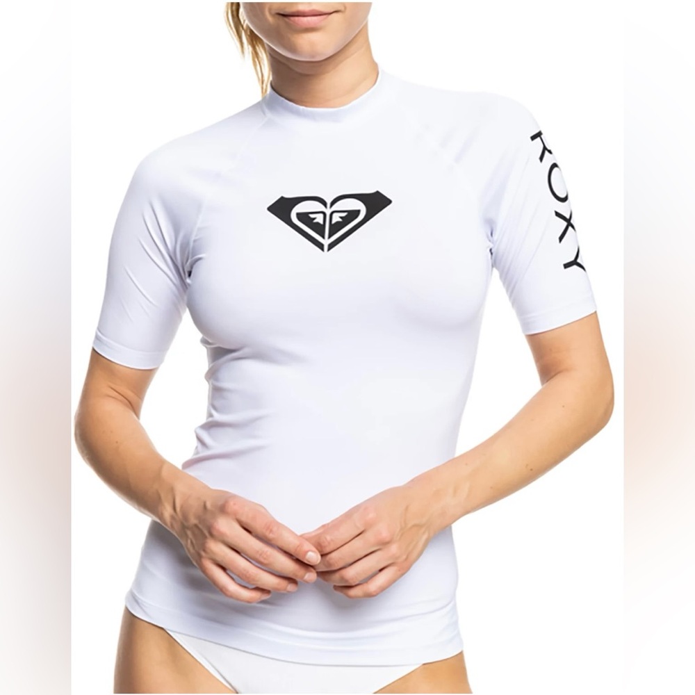 Roxy's Women"s Whole Hearted Short Sleeve Rashguard